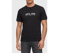 Calvin Klein Ss 30s T-shirt Black Talla: M | Camisetas Básicas Outlet | Hombre | Negro