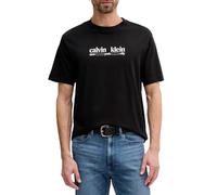 Calvin Klein SS 30S Whsl CK NYC Graphic tee Lv14Re831G Camisetas gráficas, Black (Black), S para Hombre