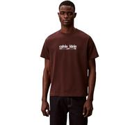 Calvin Klein SS 30S Whsl CK NYC Graphic tee Lv14Re831G Camisetas gráficas, Brown (Rich Brown), XL para Hombre