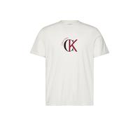 Calvin Klein SS 30S WHSL CKJ 2TONE CK Graphic LV14RE829G - Camisetas gráficas para Hombre, Color Blanco (Blanco y Gris), Talla L, Blanco (Blanco y Gris), L
