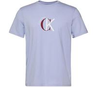 Calvin Klein SS 30S Whsl Ckj 2Tone CK Graphic Lv14Re829G Camisetas gráficas, Purple (Casual Blue), S para Hombre