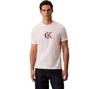 Calvin Klein SS 30S Whsl Ckj 2Tone CK Graphic Lv14Re829G Camisetas gráficas, White (White Greige), S para Hombre
