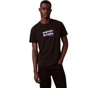 Calvin Klein SS 30s Whsl Ckj Jersey Graphic T Lv04re821g Camisetas Gráficos, Negro (Negro), M Hombre