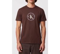 Calvin Klein Ss 30s Word Tee Rich Brown Talla: L | Camisetas Básicas Outlet | Hombre | Marrón