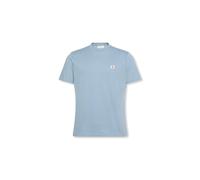 Calvin Klein Camiseta de Manga Corta Hombre Badge Jersey Classic tee de algodón, Azul (Smoke Blue), S