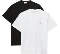 Calvin Klein Jeans Camiseta SS Badge 2Pk Algodón Manga Corta Hombre S Multicolor
