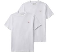 Calvin Klein SS Badge tee 2pk Lv04rd248g Camisetas Hombre (Pack de 2)