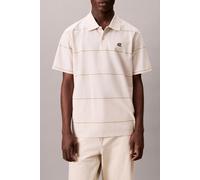 Calvin Klein Ss Cross Grain Strip Moonstruck Talla: XL | Polos Outlet | Hombre