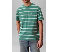 Calvin Klein Ss Easy Stripe Crewneck Wild Green Talla: XL | Camisetas Básicas Outlet | Hombre | Verde