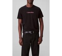 Calvin Klein Camiseta de Manga Corta Hombre Glitched Logo Classic tee de algodón, Negro (Black), XXL