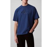 Calvin Klein Ss Hero Monologo Emb Relaxed Fit Crew Neck T-shirt Blue Talla: XL | Camisetas con Decoración Impresa Outlet | Hombre | Azul