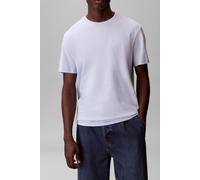 Calvin Klein Camiseta de Manga Corta Hombre Micro Logo con Cuello Redondo, Azul (Breezy Blue), M