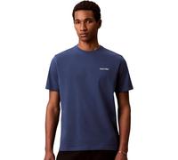 Calvin Klein Ss Micro Logo Crewneck Dark Denim Talla: L | Camisetas Básicas Outlet | Hombre | Azul
