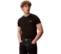 Calvin Klein Camiseta de Cuello Redondo con Logotipo SS Micro LV04LC255G para Hombre, Color Negro (Negro), Talla M