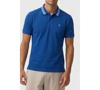 Calvin Klein Ss Monogram Pique Polo Chase Blue Talla: S | Polos Outlet | Hombre | Azul