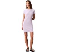 Calvin Klein SS Monologo Baby Rib Mini Dress Lv047f241g Vestidos Mujer