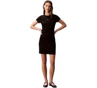 Calvin Klein SS Monologo Baby Rib Mini Dress Lv047f241g Vestidos Mujer