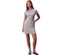 Calvin Klein SS Monologo Baby Rib Mini Dress Lv047f241g Vestidos Mujer