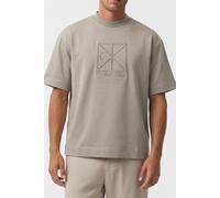 Calvin Klein Ss Relaxed Premium Interlock Tee Forest Fog Talla: S | Camisetas Básicas Outlet | Hombre