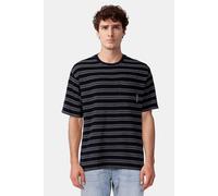 Calvin Klein Ss Stripe Jacquard Night Sky Talla: M | Camisetas con Decoración Impresa Outlet | Hombre | Negro