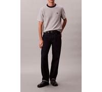 Calvin Klein Ss Striped Ottoman Tee Chalk Talla: M | Camisetas Básicas Outlet | Hombre