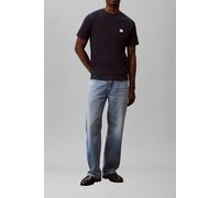 Calvin Klein Ss Waffle Badge Crewneck Tee Dark Sapphire Talla: S | Camisetas Básicas Outlet | Hombre | Azul
