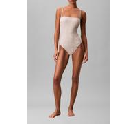 Calvin Klein Strapless One Piece Stippled Skin W Tofu Talla: M | Bañadores Outlet | Mujer