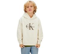 Calvin Klein Sudadera con Capucha Light MONOLOGO IB0IB02615 para niño, Color Gris (Whitecap Gray), 10 años, Gris (Whitecap Gray), 10 años