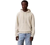 Calvin Klein Sudadera con Capucha para Hombre, 400 g/m², con Insignia de Rizo, Lv04Rc274G, Color Blanco, Talla L