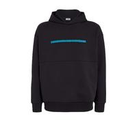 Calvin Klein - Sudadera con capucha y logo en relieve en Negro - Sweatshirts & Hoodies - Hombre - Negro - L -