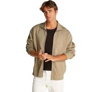 Calvin Klein Sudadera con Cremallera Hombre Tape Zip Through con Logotipo, Beige (Tree House), S
