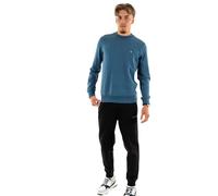 Calvin Klein Sudadera Hombre Badge Crew Neck Regular Fit, Azul (Blue Coast), S