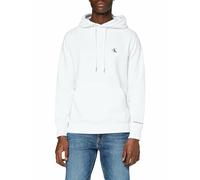 Calvin Klein Sudadera Hombre CK Essentials con Capucha, Blanco (Bright White), XL