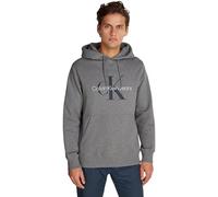Calvin Klein Sudadera Hombre Hoodie Seasonal Monologo Regular con Capucha, Gris (Grey Heather), M