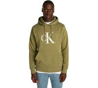 Calvin Klein Sudadera Hombre Hoodie Seasonal Monologo Regular de algodón, Verde (Gothic Olive), S