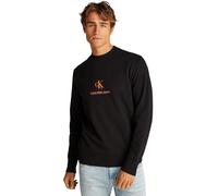 Calvin Klein Sudadera Hombre Shadow Logo Crew Neck Regular Fit, Negro (CK Black), L