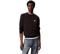 Calvin Klein Sudadera Hombre Terry Badge con Cuello Redondo, Negro (Black), M