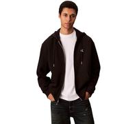 Calvin Klein Sudadera LS EU 350TERRY Monogram FZ Hoodi LV04RD240G para Hombre, Color Negro (Negro), Talla S, Negro (Negro), S