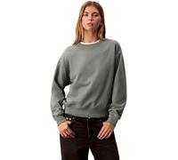 Calvin Klein Sudadera Mujer Archive Logo French Terry Crew Neck, Gris (Autumn Green), XS