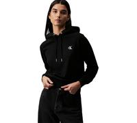 Calvin Klein Sudadera Mujer CK Embroidery con Capucha, Negro (CK Black), L