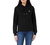 Calvin Klein Sudadera Mujer CK Embroidery con Capucha, Negro (CK Black), M