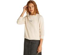 Calvin Klein Sudadera Mujer Gradient Monologo Crewneck Regular Fit, Beige (Brazilian Sand), XS