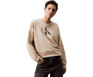 Calvin Klein Sudadera Mujer Monologo French Terry con Cuello Redondo