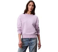 Calvin Klein Sudadera Mujer Monologo French Terry con Cuello Redondo, Morado (Lavender Blush), XL