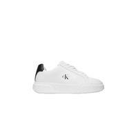 Calvin Klein Suela Gruesa con Cordones para Mujer, LTH Wn Yw0Yw01947, Parte Superior Baja, Color Negro (Blanco/Negro/Blanco), Talla 6.5