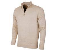 Calvin Klein Suéter 2024 Campus 1/2 Cremallera Hombre - Caramelo Jaspeado - XXL