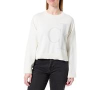 Calvin Klein Suéter de Manga Larga de algodón Liso CK Jac LV047E304G para Mujer, Color Blanco (Tofu), Talla M, Blanco (Tofu), M