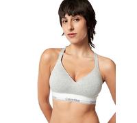 Calvin Klein Underwear Sujetador Bralette ICON ALGODÓN MODAL. Talla L. Color Gris