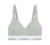 Calvin Klein Sujetador bralette Lift para mujer - logotipo en la cintura - Gris (Grey Heather) M