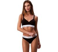 Calvin Klein Sujetador Bralette Mujer Lift con Logotipo en la Cintura, Negro (Black), XS
